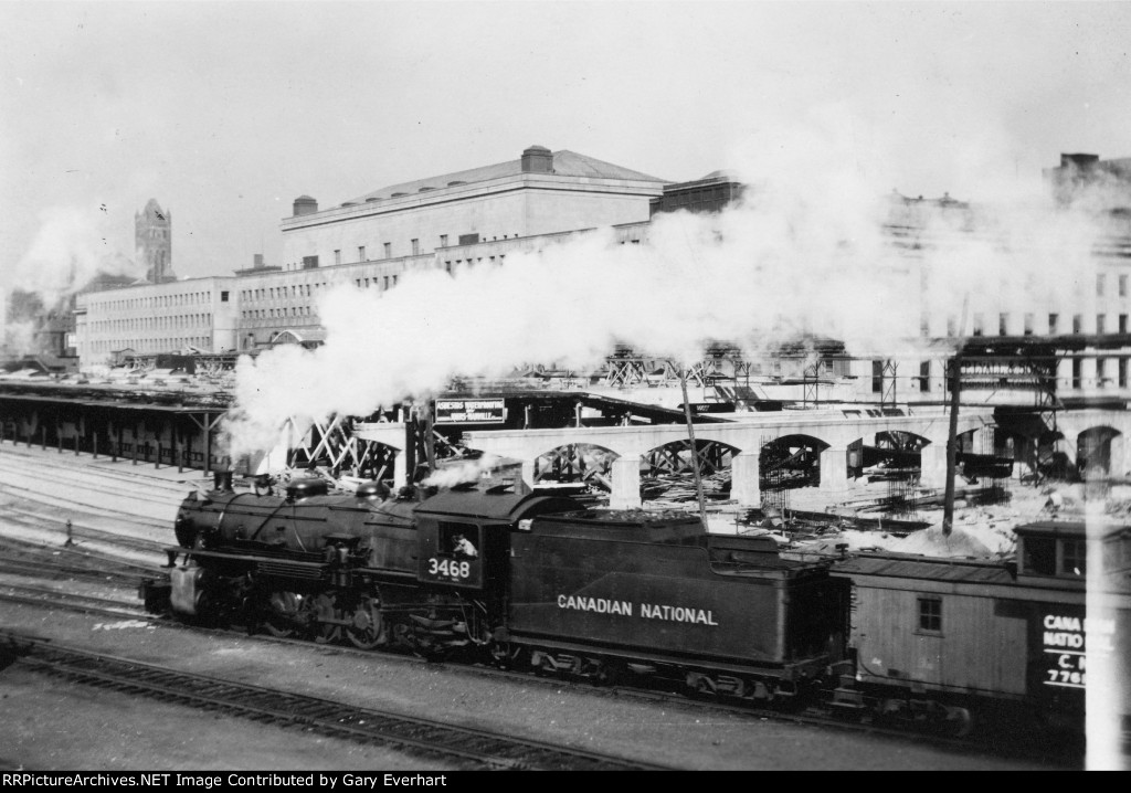 CN 2-8-2 #3468 - Canadian National